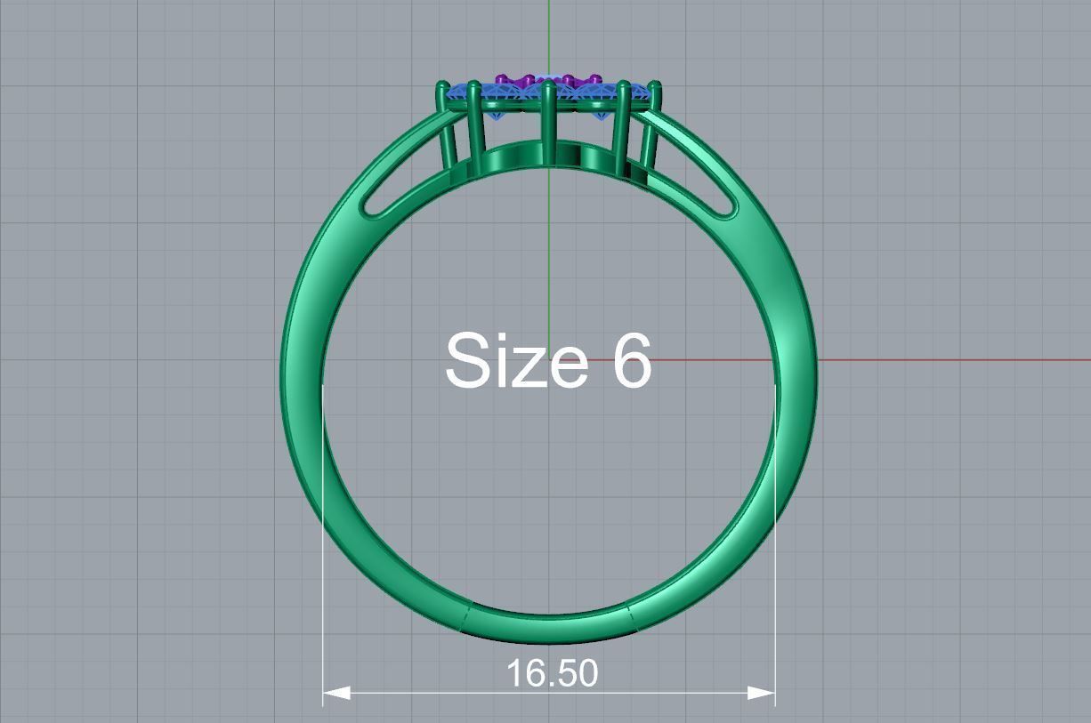 Octavia Ring 3D print model_5