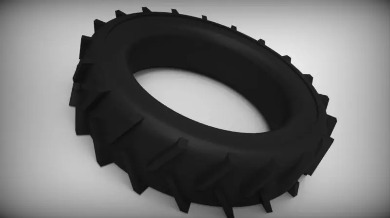 wheel tractor tire Free 3D model