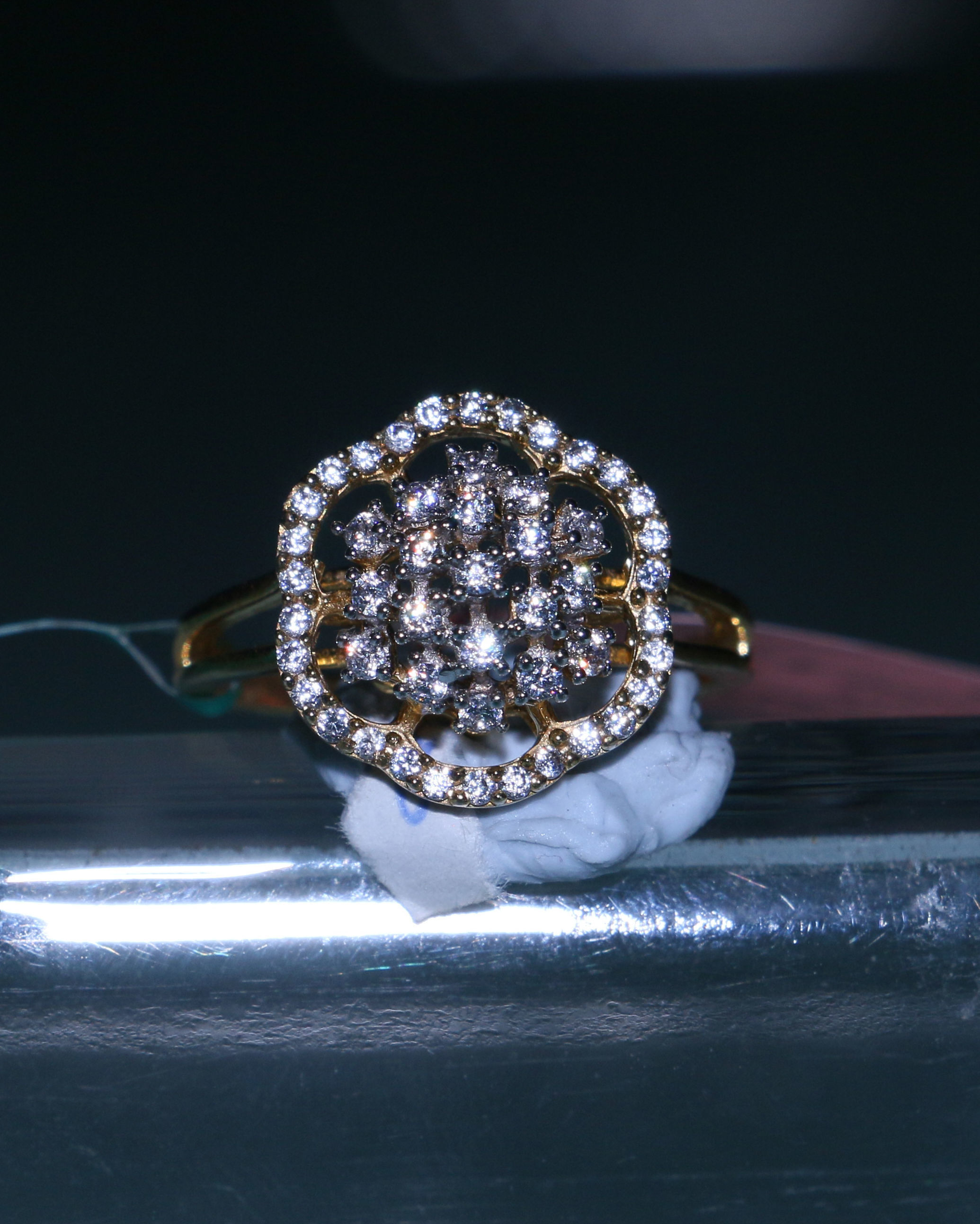 Sparkling Dome Ring 3D print model_11