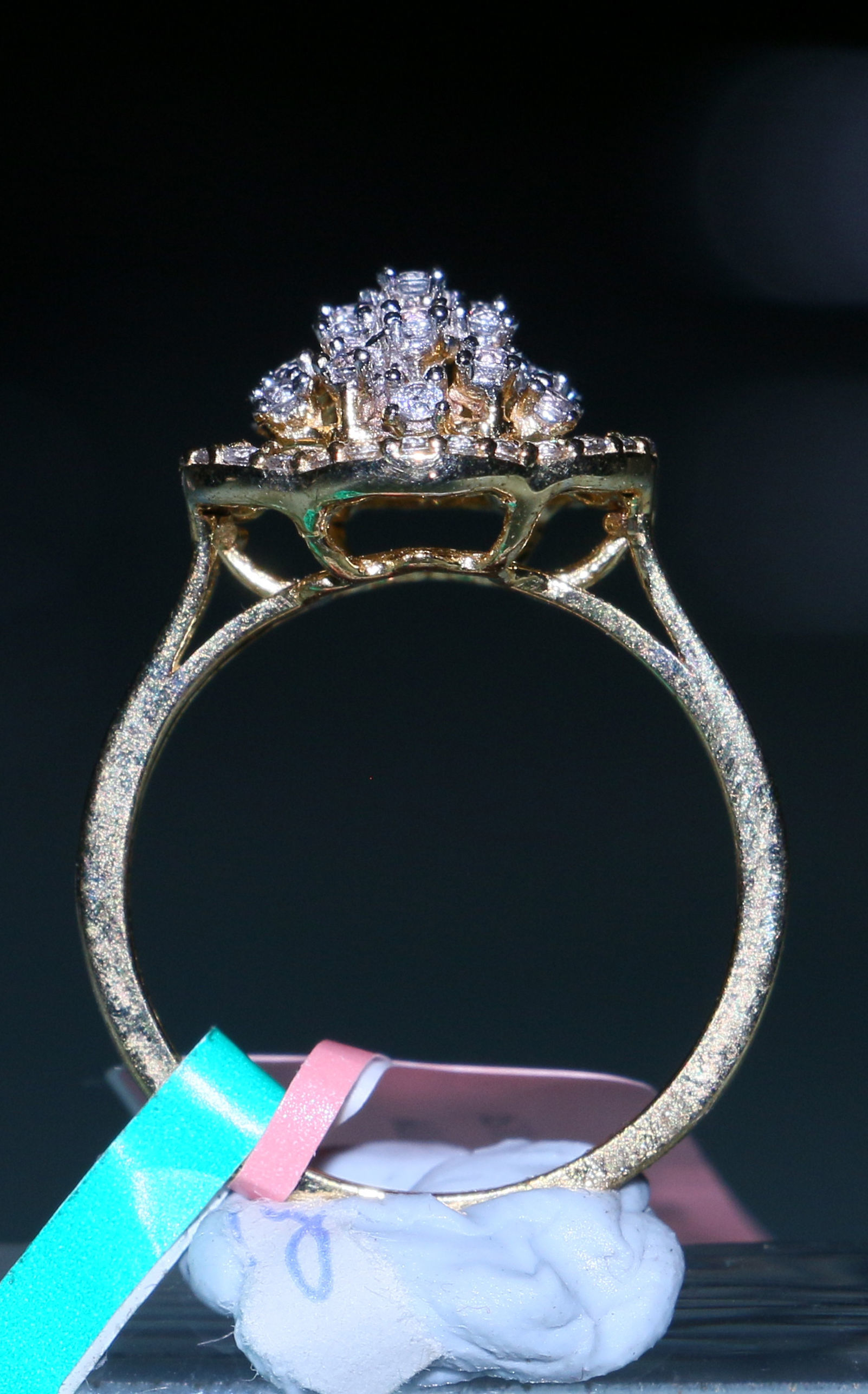 Sparkling Dome Ring 3D print model_12