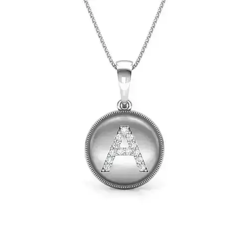 Alphabet A Pendant