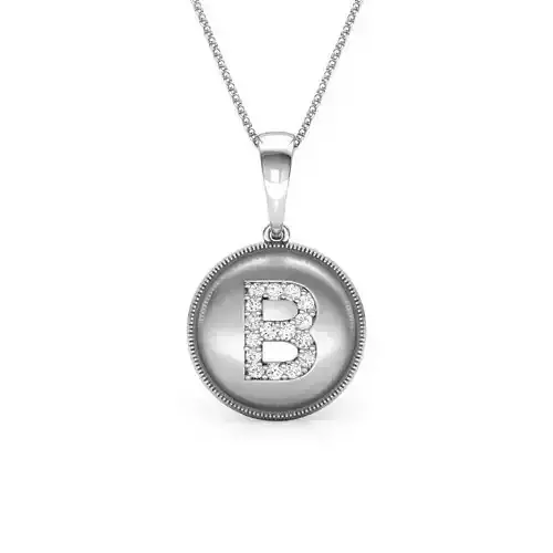 Alphabet B Pendant 3D print model