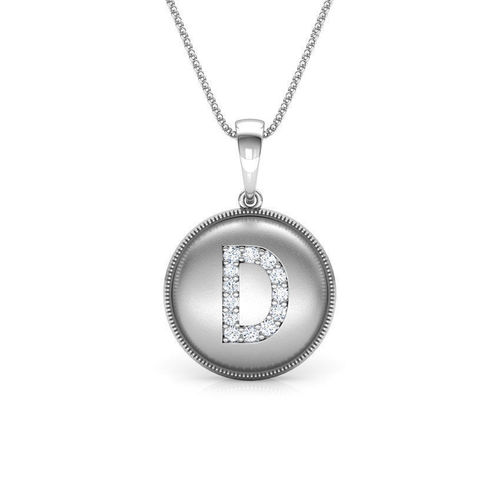 Alphabet D Pendant 3D print model