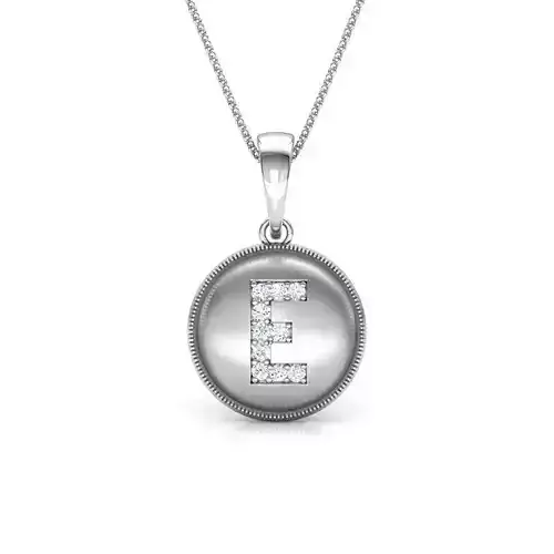 Alphabet E Pendant