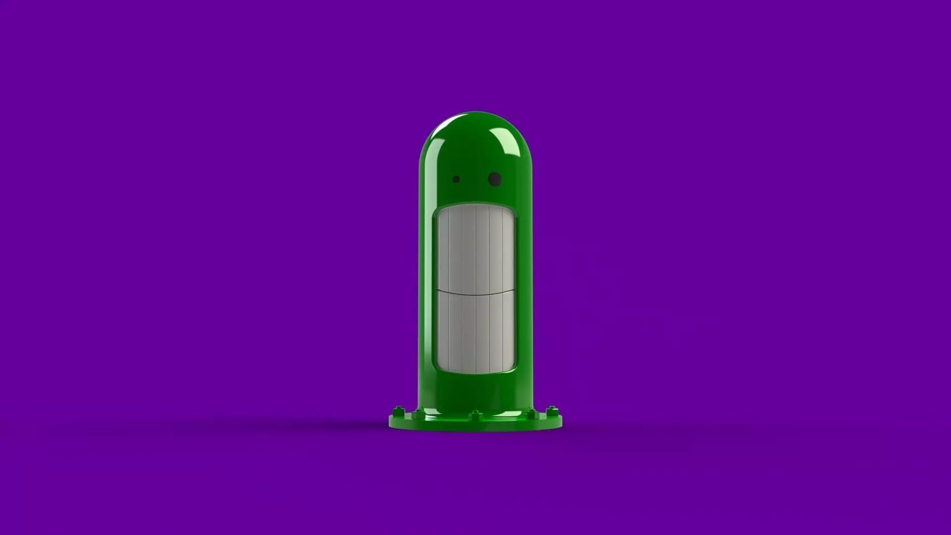 Pipe pill bottle Free 3D model