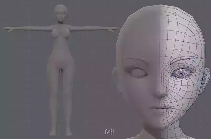 Base mesh woman 07