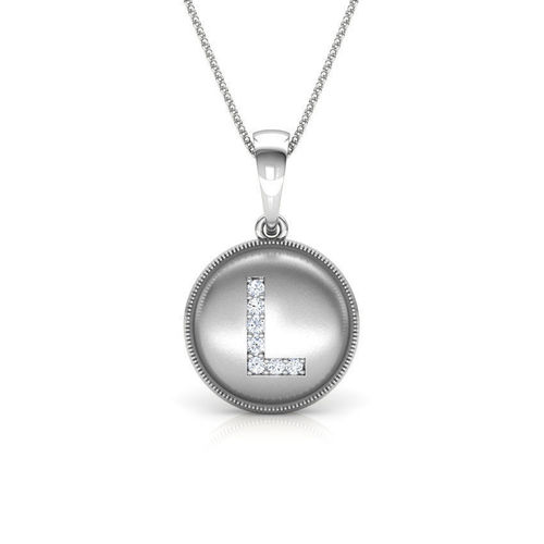 Alphabet L Pendant 3D print model