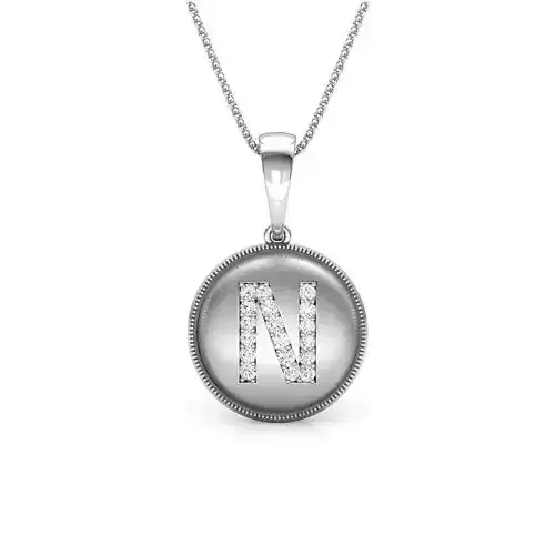 Alphabet N Pendant