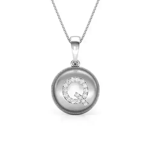 Alphabet Q Pendant