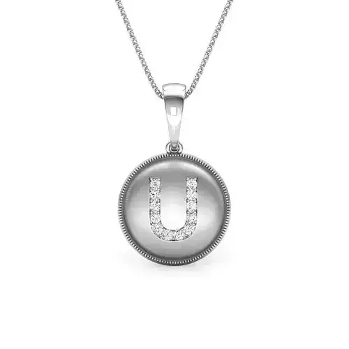 Alphabet U Pendant