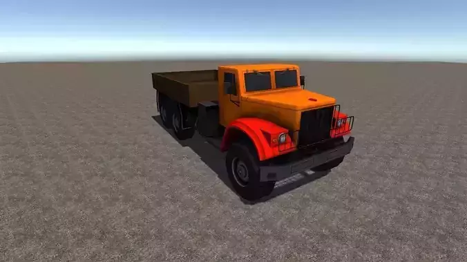 Industrial Cargo Truck 2 Low-poly 3D model