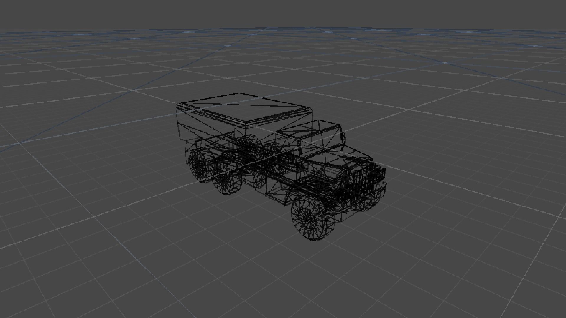 Industrial Cargo Truck 3 Low-poly 3D model_6