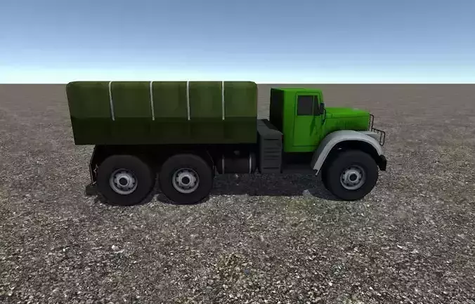 Industrial Cargo Truck 3 Low-poly 3D model