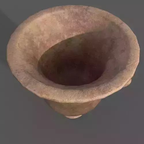 Medieval Terracotta big Pot with handle