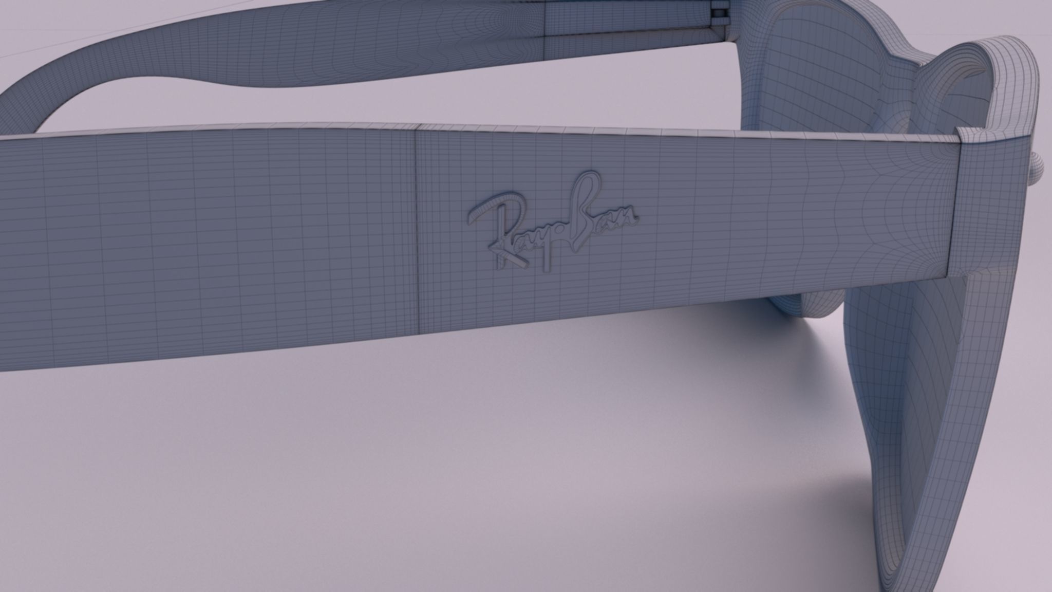 Ray ban wayfarer 3D model_6