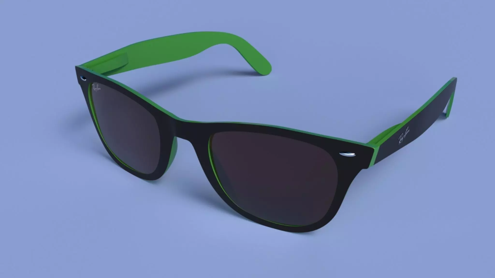 Ray ban wayfarer 3D model_0