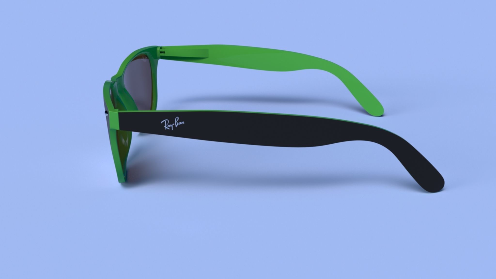 Ray ban wayfarer 3D model_3