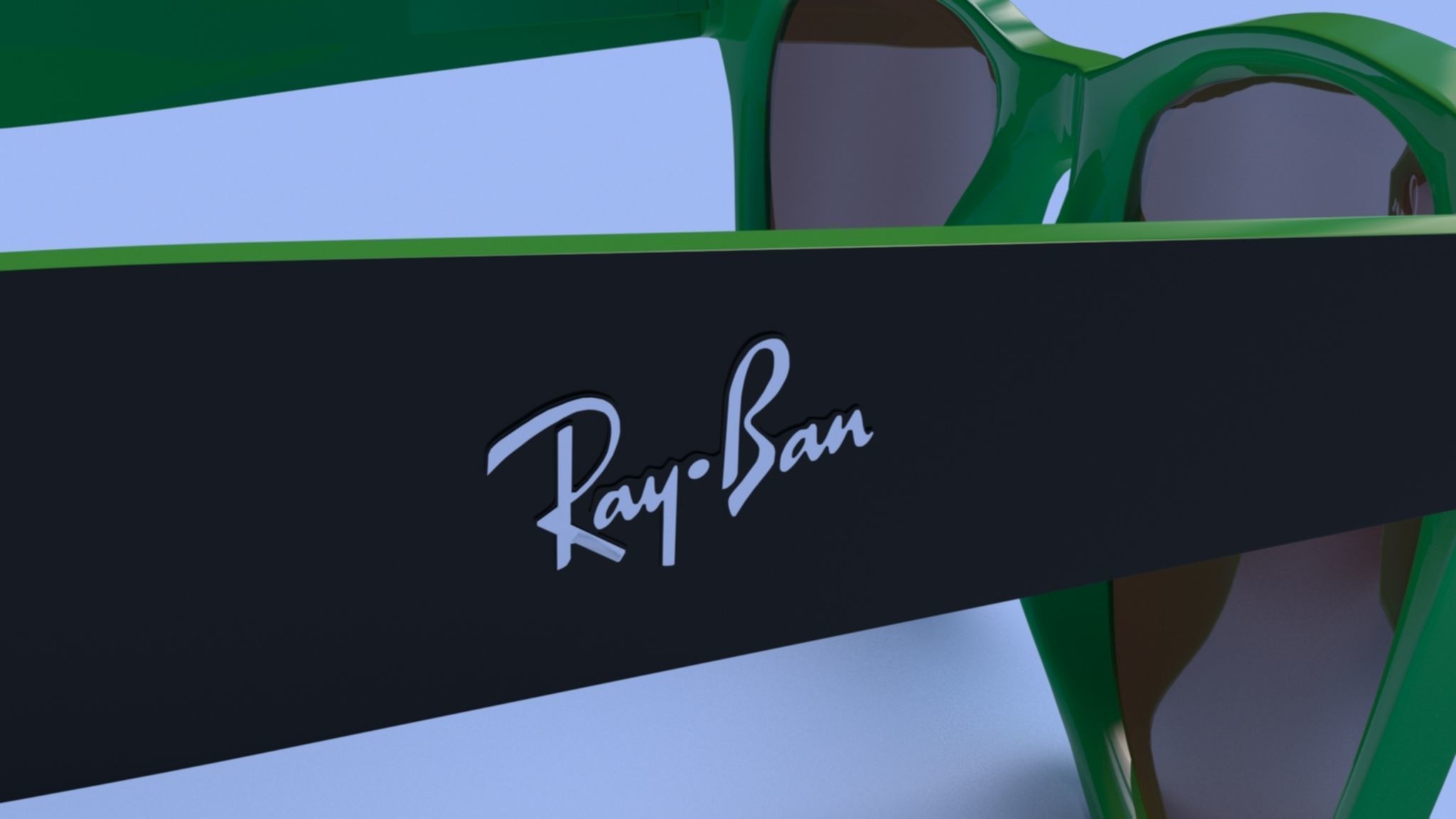 Ray ban wayfarer 3D model_2