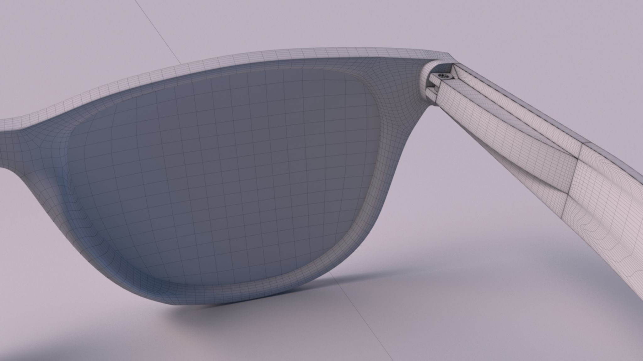 Ray ban wayfarer 3D model_7