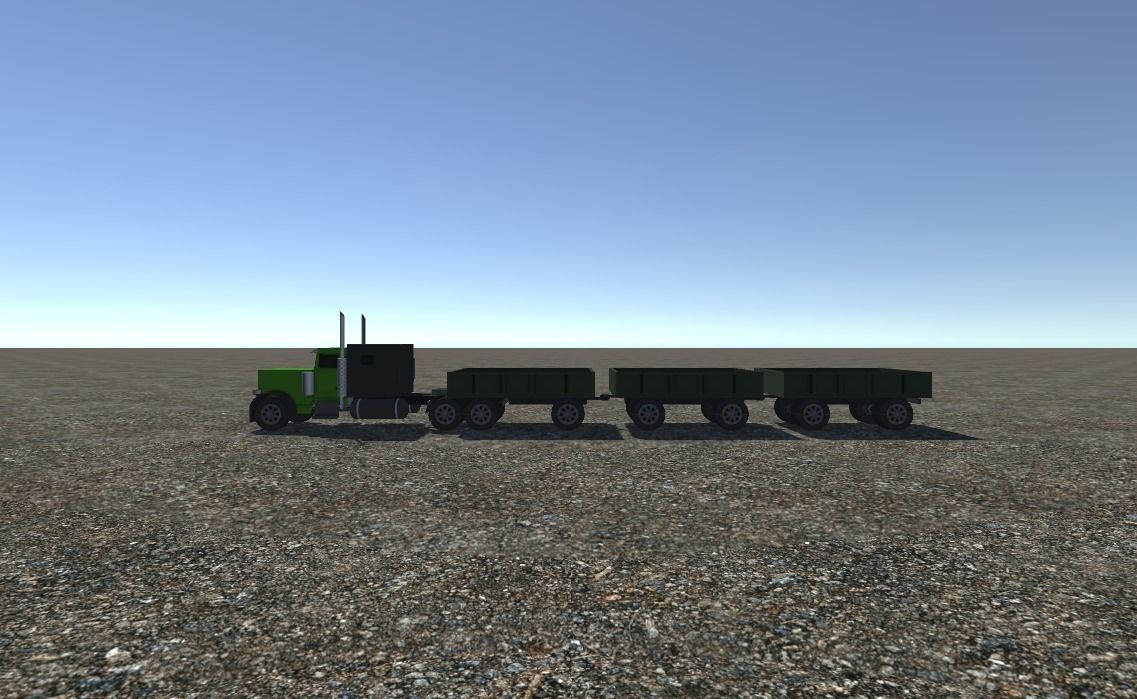 Industrial Long Truck 3 3D model_2