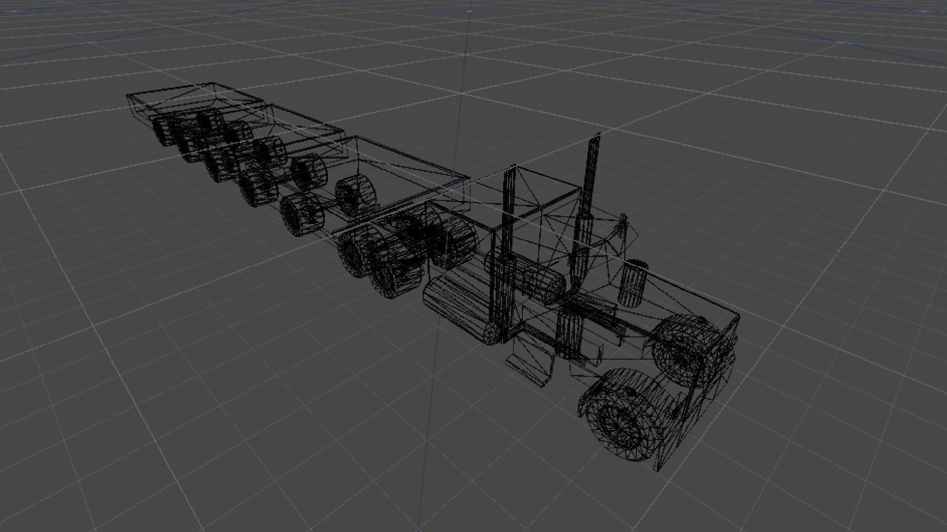 Industrial Long Truck 3 3D model_4