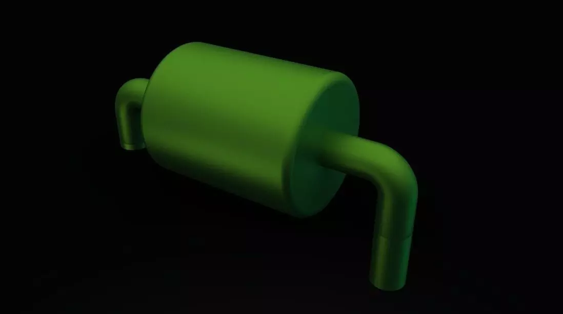 muffler pipe Free 3D model