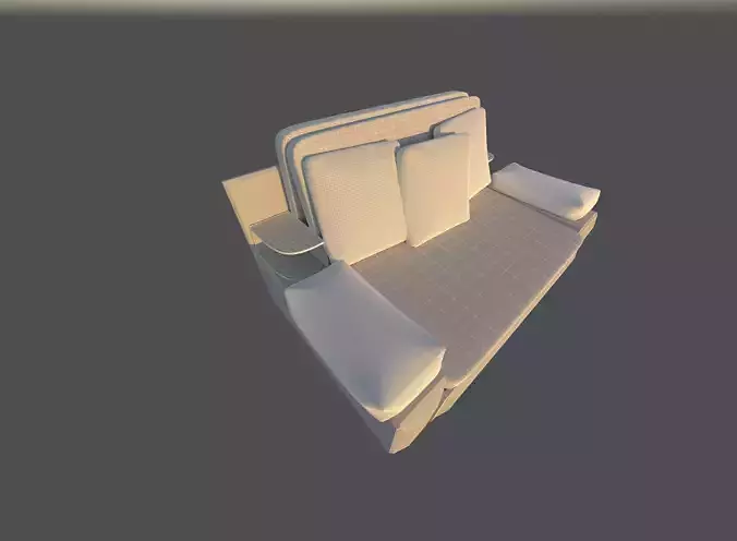 sofa with pillows