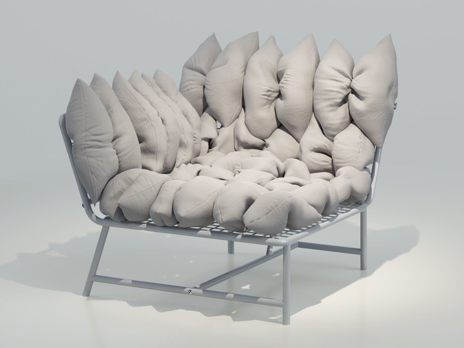 PS 2017 Corner easy chair Right 3D model_2