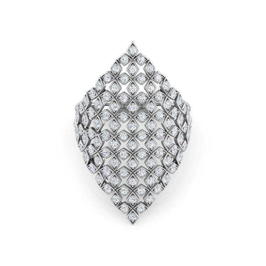 Marquise Mesh Ring 3D print model_4