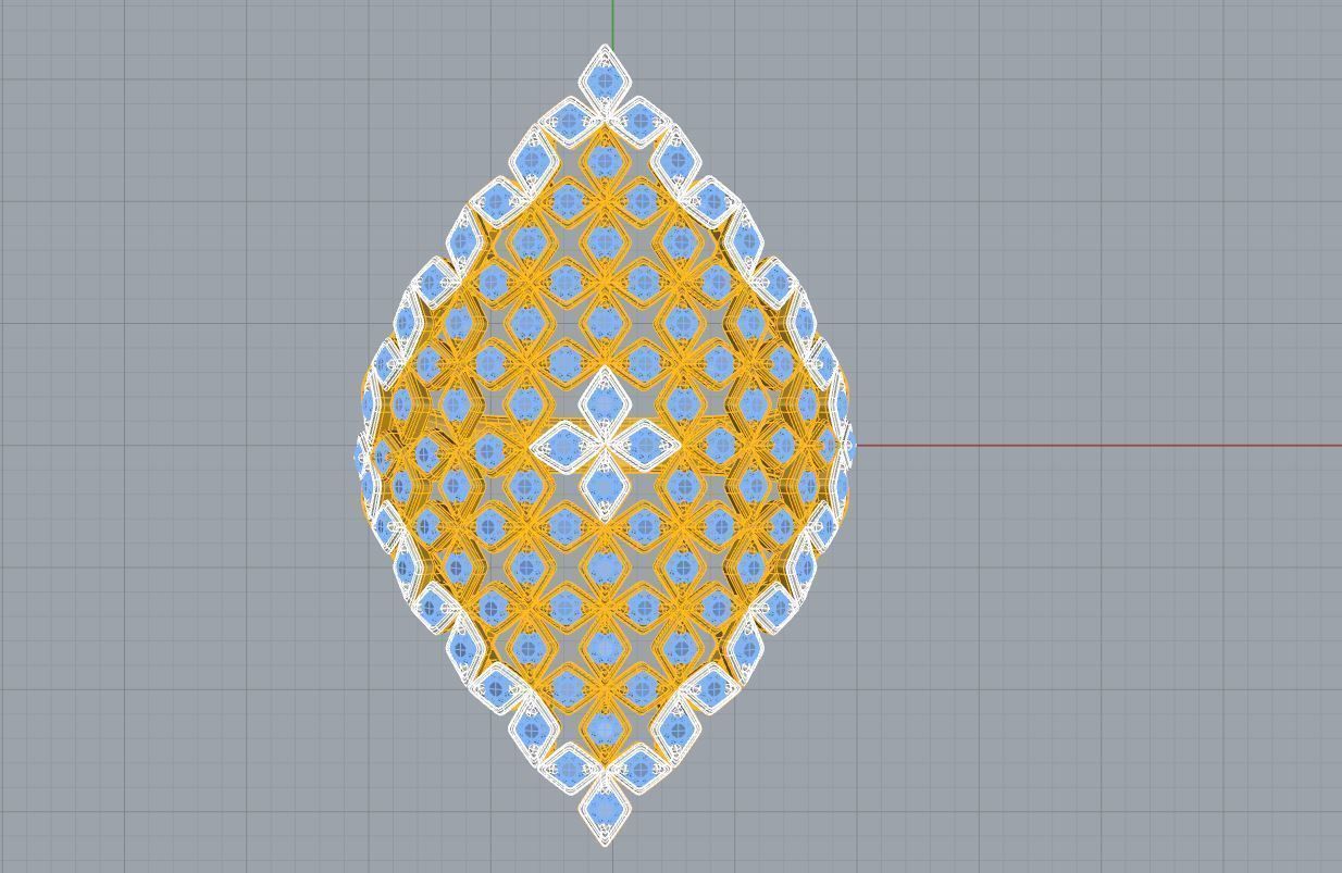 Marquise Mesh Ring 3D print model_7