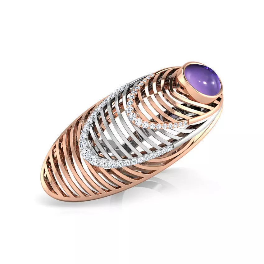 Ellipse Dune Ring 3D print model