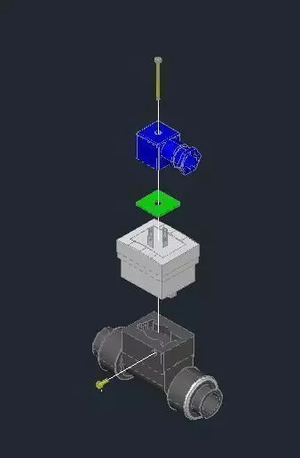 Burket pulse flow meter Free 3D model
