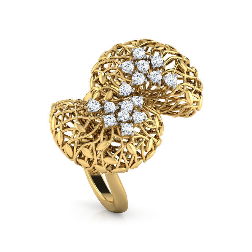 Bodhi Root Ring 3D print model_6