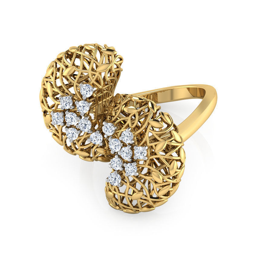 Bodhi Root Ring 3D print model_8