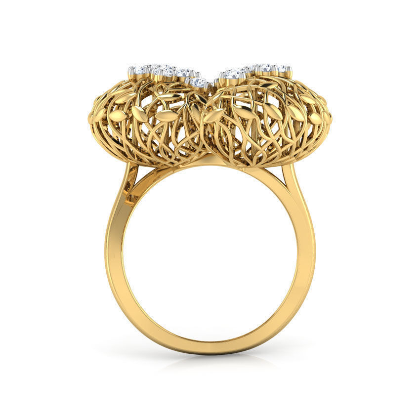 Bodhi Root Ring 3D print model_10