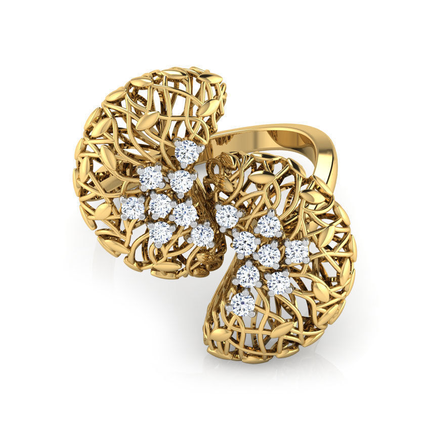 Bodhi Root Ring 3D print model_2