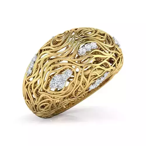 Bhoma Wood Grain Ring