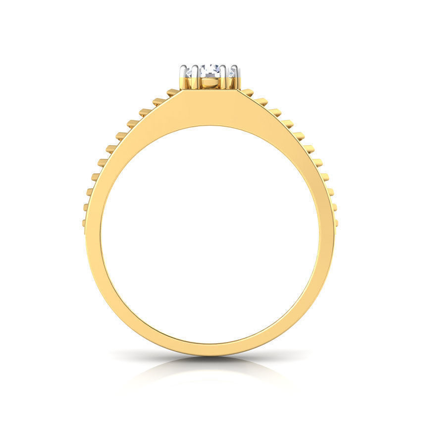 Ted Solitaire Ring 3D print model_10