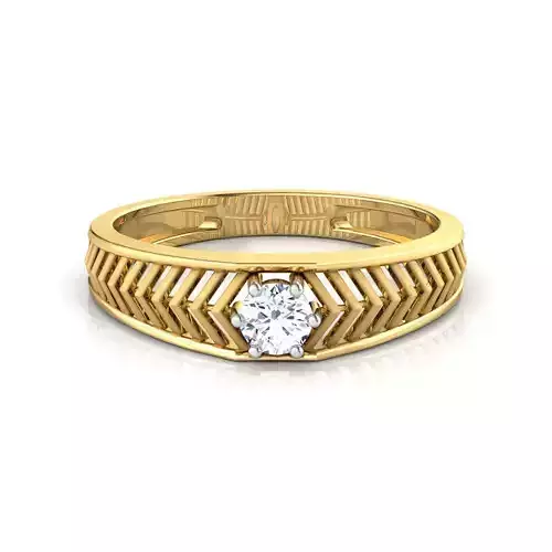 Ted Solitaire Ring 3D print model