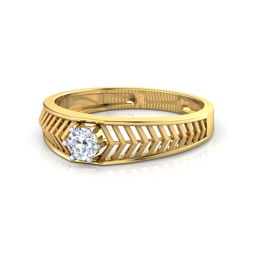 Ted Solitaire Ring 3D print model_8