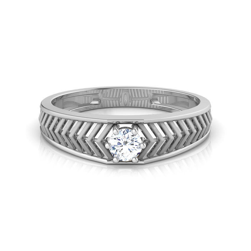 Ted Solitaire Ring 3D print model_1