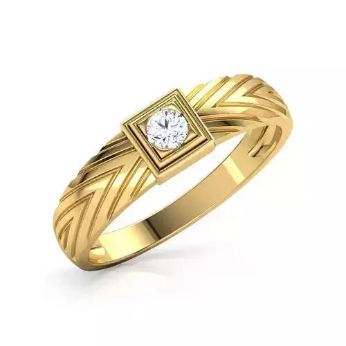 Josh Solitaire Ring 3D print model