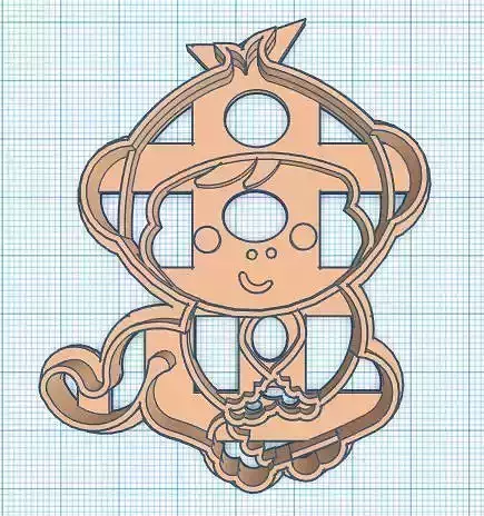 Monkey Cookie Cutter 