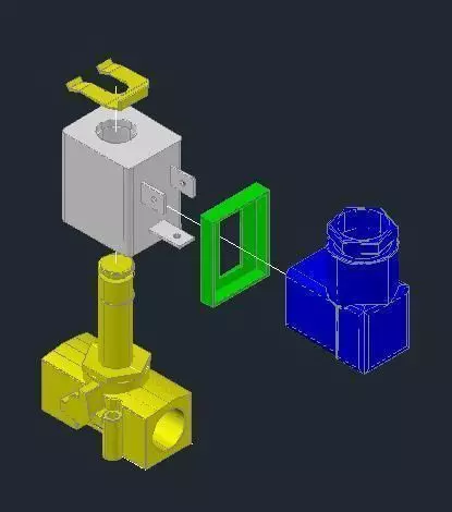 14 air solenoid valve Free 3D model