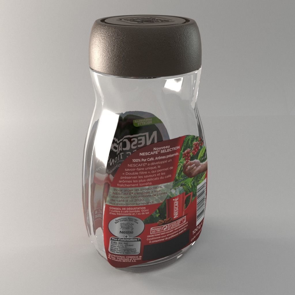 Nescafe Selection Coffee Container  3D model_3