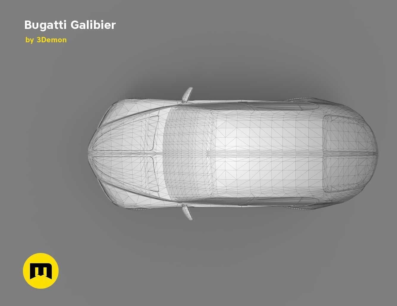 A four-seat concept car - Bugatti Galibier 3D print model_13