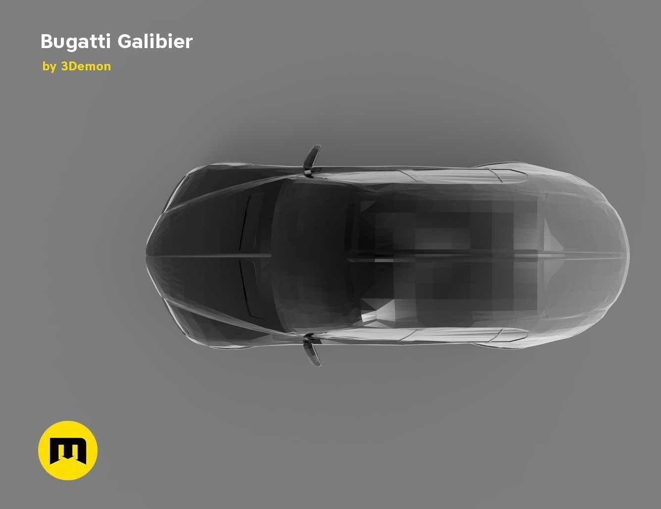 A four-seat concept car - Bugatti Galibier 3D print model_8
