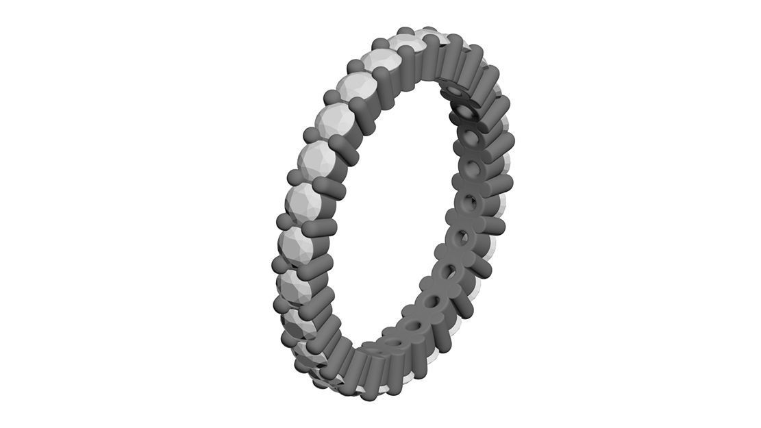 Touch Of Paradise Eternity Band 3D print model_11