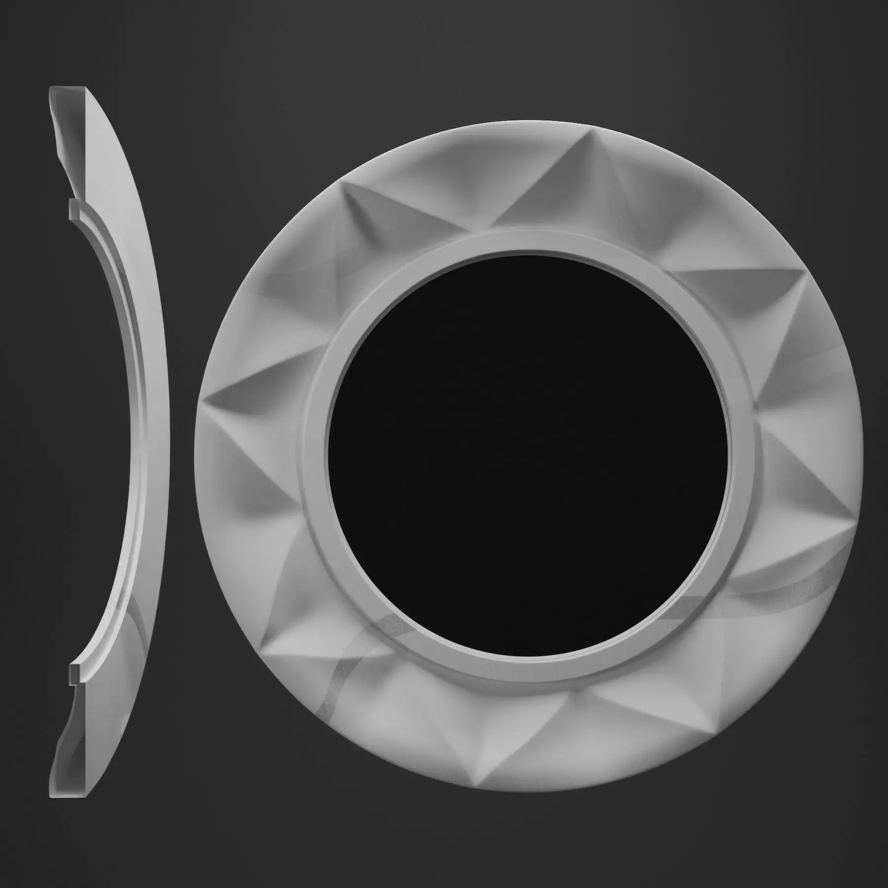 mirror frame 3D print model_0