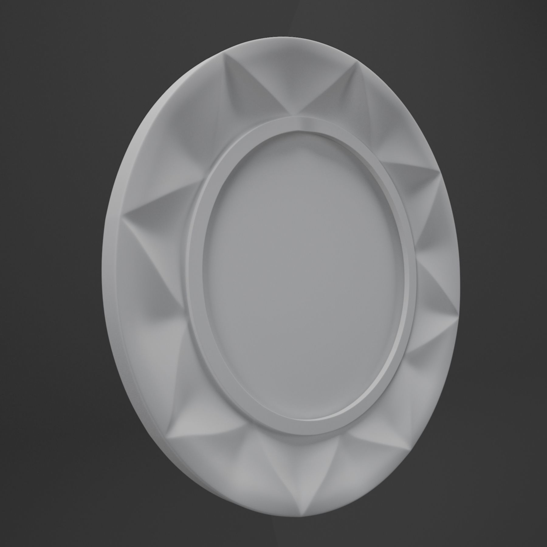 mirror frame 3D print model_3
